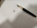 毕加索（pimio）916钢笔美工笔弯头弯尖硬笔书法钢笔男女士练字成人学生用礼盒装可刻字笔 1.0mm黑金夹美工笔弯尖902 实拍图
