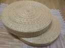 倾沫蒲团坐垫 瑜伽坐垫传统草编蒲团圆形榻榻米阳台茶道藤编地板坐垫 直径60厘米_瑜伽打坐专用_ 蒲草原色_高10厘米_ 实拍图