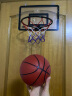 玲诺篮球框家用室内免打孔投篮球架可折叠挂墙式儿童投篮筐挂式可扣篮 3号折叠蓝框 黑+2个中球+送4贴 实拍图