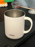 膳魔师THERMOS 新款保温泡茶咖啡杯办公室男女水杯子情侣JDG-351 团购定制LOGO TCDG-451白色 440ml 实拍图
