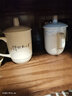 鹏博陶瓷景德镇陶瓷茶杯带盖办公室水杯会议杯家用泡茶瓷器杯子定制LOGO 优等品纷飞 实拍图