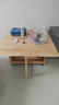 誉派折叠餐桌椅组合实木餐台小户型家用可伸缩现代简约隐形餐桌可折叠 原木色（泰国进口橡胶木） 1桌4椅(1.5m加大款） 实拍图