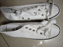 法拉步平跟百搭白色帆布鞋女小白鞋夏季韩版低帮板鞋休闲学生情侣鞋 白色（D01） 38 实拍图