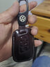 头层牛皮适用于大众帕萨特迈腾速腾cc途观l朗逸途昂探岳途岳钥匙套钥匙包车用钥匙扣高档男创意新款全包 D款 摩卡咖 实拍图
