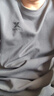 特步（XTEP）卫衣男装春季新款百搭灰色长袖男士休闲上衣宽松圆领大码运动服男 珍珠灰【常规款】 L /175 实拍图