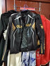 杜汉（DUHAN）D-2168摩托车骑行服长袖赛车服越野机车皮衣秋冬黑金男款M 实拍图