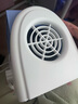 舒飞无叶迷你小风扇桌面电风扇办公室台式风扇大风力 双涡轮静音学生宿舍寝室床头床上家用无叶风扇 【清新蓝】三档直插 实拍图