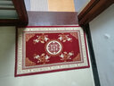 双喜临门 入户门地垫门垫防滑吸水脚垫家用卧室客厅地毯厨房卫浴防滑垫子 锦绣红 50cm*80cm 实拍图