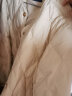三彩2022冬季新款纯色圆领菱格纹羽绒服90白鸭绒短款外套轻薄气质 米黄  160/84A/M 晒单实拍图