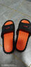 傲万2026新款拖鞋男夏防滑室内居家时尚浴室情侣家居按摩外穿凉拖鞋男 黑橙 42-43 适合41-42 实拍图