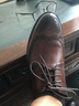 百丽商务皮鞋男正装鞋牛皮内增高布洛克婚鞋大码89183AM9预售 棕色-经典款 38 (240mm) 实拍图