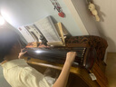 妙意轩 共鸣烧桐木古琴桌凳中式条案供桌书案琴桌子仿汉国学桌茶艺 中号茶青色圆孔一套 实拍图