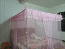雅鹿家用蚊帐架1.5x2米三通不锈钢加粗加厚支架防摔蚊帐加密加柔面料 021款粉色 1.8*2.0米床25MM尼龙三通 实拍图