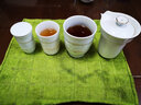苏氏陶瓷（SUSHI CERAMICS）便捷茶具快客杯忆荷四件茶具套组 实拍图