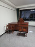 质道 红木家具 非洲花梨（学名：刺猬紫檀）全实木书桌大班台中式仿古老板桌豪华办公桌 2.0米办公桌+宝座椅 实拍图