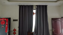 家菲窗帘遮光罗马杆一整套防风保暖卧室防晒隔热全遮光免打孔2025款 深灰色（遮光99%）（现货速发） 墙宽2.1-2.6米(高2.7米2片含杆) 实拍图