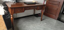 卡万利（KAWANLI） 美式书桌椅 实木书桌书柜组合乡村简约电脑桌台式家用写字台全实木 【全实木白蜡木1.4米书桌）胡桃色 实拍图