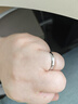 六福珠宝铂950真爱如初铂金戒指情侣结婚对戒款单只 计价F63TBPR0005 11号-2.78克(含工费267元) 女款 实拍图