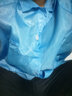 利来俏（LILAIQIAO）静电衣无尘大褂长款工作服车间食品厂男女防尘衣静电参观服防尘服 蓝色纽扣大褂 不含帽 S 实拍图