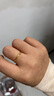 明牌珠宝 黄金戒指足金简约素圈戒指送礼男女AFM0110工费100 足金戒指 16号约1.77克 实拍图