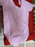 艾舞戈儿童舞蹈服女童夏季练功服宝宝芭蕾舞连体服中国舞服考级跳舞衣 粉色-长袖 140 身高120-130cm体重48-58斤 实拍图