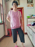俞兆林（YUZHAOLIN）母亲节妈妈夏装套装中老年女装时尚休闲老人针织衫上衣半袖两件套 皮粉（单上衣） 2XL （100-120斤） 实拍图