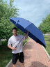 魅驰（MELLCCI） 加大号长柄雨伞男士商务定制印logo广告直柄伞超大三人加固防风车载迎宾直杆伞 直径1.52米-蓝色 实拍图