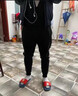 MDNG休闲裤男裤子夏季男束脚运动修身小脚条纹弹力锥形收腿脚 黑色(薄款) 29 (发其他尺码请留意) 实拍图