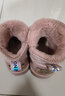 小巧狐2026冬季新款儿童雪地靴加绒加厚短靴保暖靴子学生短筒棉靴子SLD 英文靴-粉色(偏小一码) 32 内长约19.9 实拍图