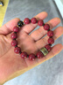 李居明朱砂本命佛手链文殊菩萨男女吉祥物生肖属兔护身符紫金砂饰品 实拍图