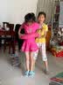 李宁（LI-NING）儿童泳衣连体游泳衣公主女童韩国裙式防晒泳装58 粉色150 实拍图