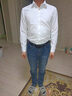 罗蒙（ROMON）衬衫男装纯色修身商务休闲职业装正装衬衣外套男MC-L50浅蓝 41  实拍图