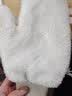 雪茜曼手套女秋冬季保暖可爱搞怪表情情侣加绒加厚挂脖连指毛绒防寒手套 实拍图