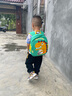 铂呐苓幼儿园书包 小班男童女孩宝宝1-3-4-6岁儿童双肩书包防走卡通恐龙 绿色威风龙【中号4-6岁】 实拍图