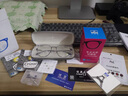 依视路（ESSILOR） 新款商务男镜架时尚镜框女配依视路镜片近视定制眼镜网上配镜 金属-全框-2023SV-银色 镜框+依视路A4防蓝光1.67现片 实拍图
