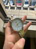 冠琴（GUANQIN）瑞士认证手表情侣款全自动机械表百搭经典夜光防水腕表情人节礼物 钢带间金白面（男款） 实拍图