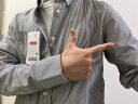 班尼路（Baleno）长袖衬衫男时尚简约牛津纺条纹潮流百搭时尚上衣外套 01S M 晒单实拍图