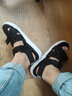 特步男子凉鞋春夏舒适休闲沙滩鞋魔术贴潮流运动凉拖鞋户外鞋982219171533 黑 42码 实拍图