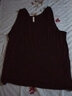 金三塔背心男100%桑蚕丝男士圆领背心1YZM4A501 黑色 3XL 实拍图