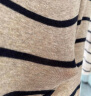 无印良品 MUJI 女式 弹力 罗纹编织 半高领 T恤 BBM05A2A 打底衫 米色条纹 S 实拍图
