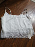金三塔抹胸桑蚕丝蕾丝花边短款吊带抹胸 裹胸NSF5A401 白色8100 XL 实拍图