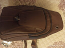 皮六叔（pi uncle）男士真皮胸包全头层牛皮斜挎包复古机车平板电脑小背包运动散步包 深棕色 实拍图