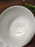 顺祥纯白碗碟餐具套装家用陶瓷简约易洁釉下彩饭碗汤面碗可微波大小碗 4.5英寸碗2个装 实拍图