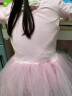 铁箭（TIEJIAN） 儿童舞蹈服女童练功形体服蓬蓬裙连体服芭蕾舞演出服培训班服装 粉红色短袖 120cm 实拍图