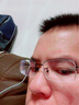 kede眼镜 近视眼镜框男士防蓝光眼镜架可配散光变色眼镜商务半框眼镜 纯黑（钛架J81882) 镜框+万新1.60防蓝光镜片 实拍图