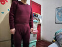 浪莎保暖内衣男士加厚加绒情侣青年大码暖绒秋冬秋衣秋裤套装男酒L 实拍图
