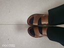 轩途诗凉鞋男真皮夏季休闲男士沙滩鞋潮外穿软底拖鞋男耐磨防滑青年两用 2510卡其色 41 实拍图