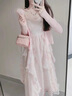 艾珠儿（Aizhuer）新款连衣裙2025夏季法式初恋气质温柔风吊带仙女甜美套装裙子夏天 粉色开衫+吊带裙 M 实拍图