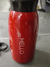 波比熊BOBIIBEAR韩版简约时尚保温杯情侣真空不锈钢便携保温瓶创意学生男女车载大容量高颜值水杯子 哈乐大肚保温杯红520毫升+杯刷 实拍图