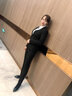 桑影（SANRDYON）职业装女装套装长袖工作服西服外套女士工装面试正装小西装女 黑西装+西裤 L（建议101-110斤） 实拍图